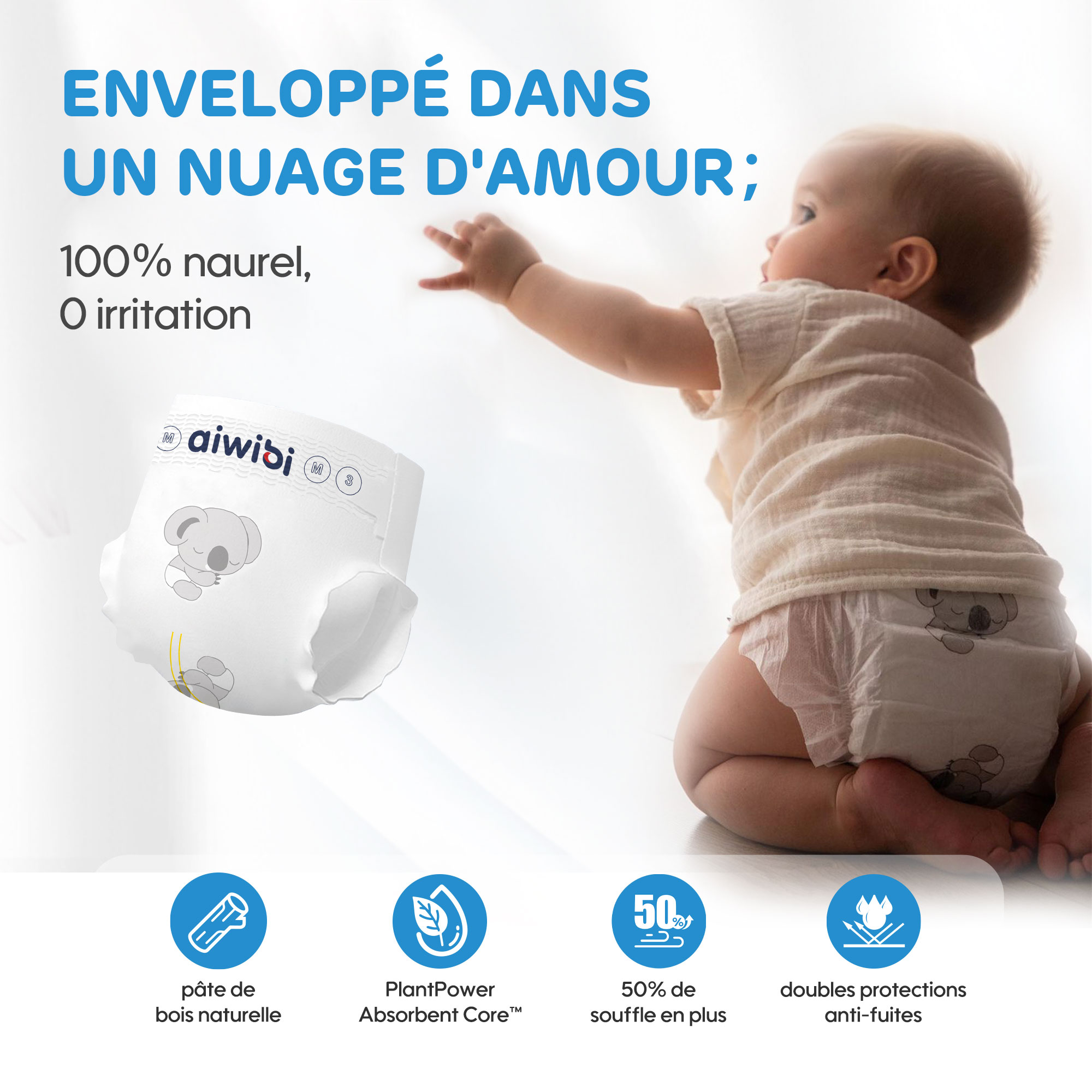 Couche pour Bébé 01 (Emballage moyen）