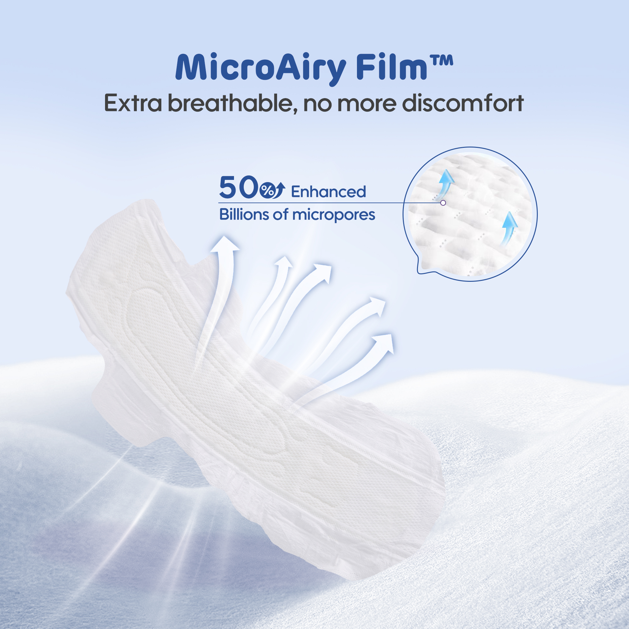 Serviettes Hygiéniques (noyau absorbant * 420mm de 8 serviettes)